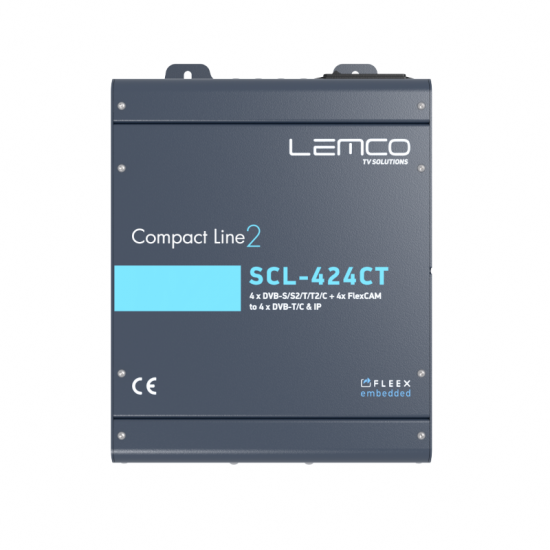 LEMCO SCL-424CT - 4 x DVB-S/S2/T/T2/C + 4 x CAM do 4 x DVB-T/C + IPTV