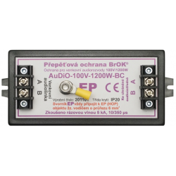 Přepěťová ochrana BrOK®, typ AuDiO-100V-1200W-BC (DIN)