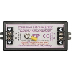 Přepěťová ochrana BrOK®, typ AuDiO-100V-800W-BC (DIN)