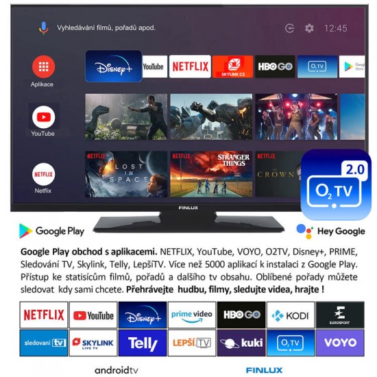 Finlux TV50FUF7071 - ANDROID11 HDR UHD, T2 SAT HBBTV WIFI SKYLINK LIVE 