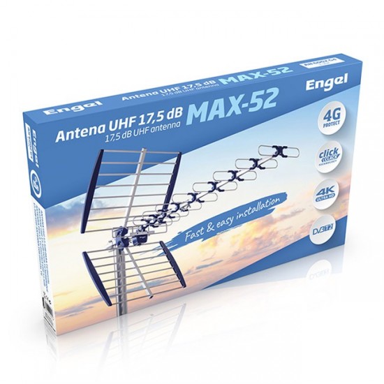 Engel MAX-52 anténa UHF 17,5dB s filtrem 5G 